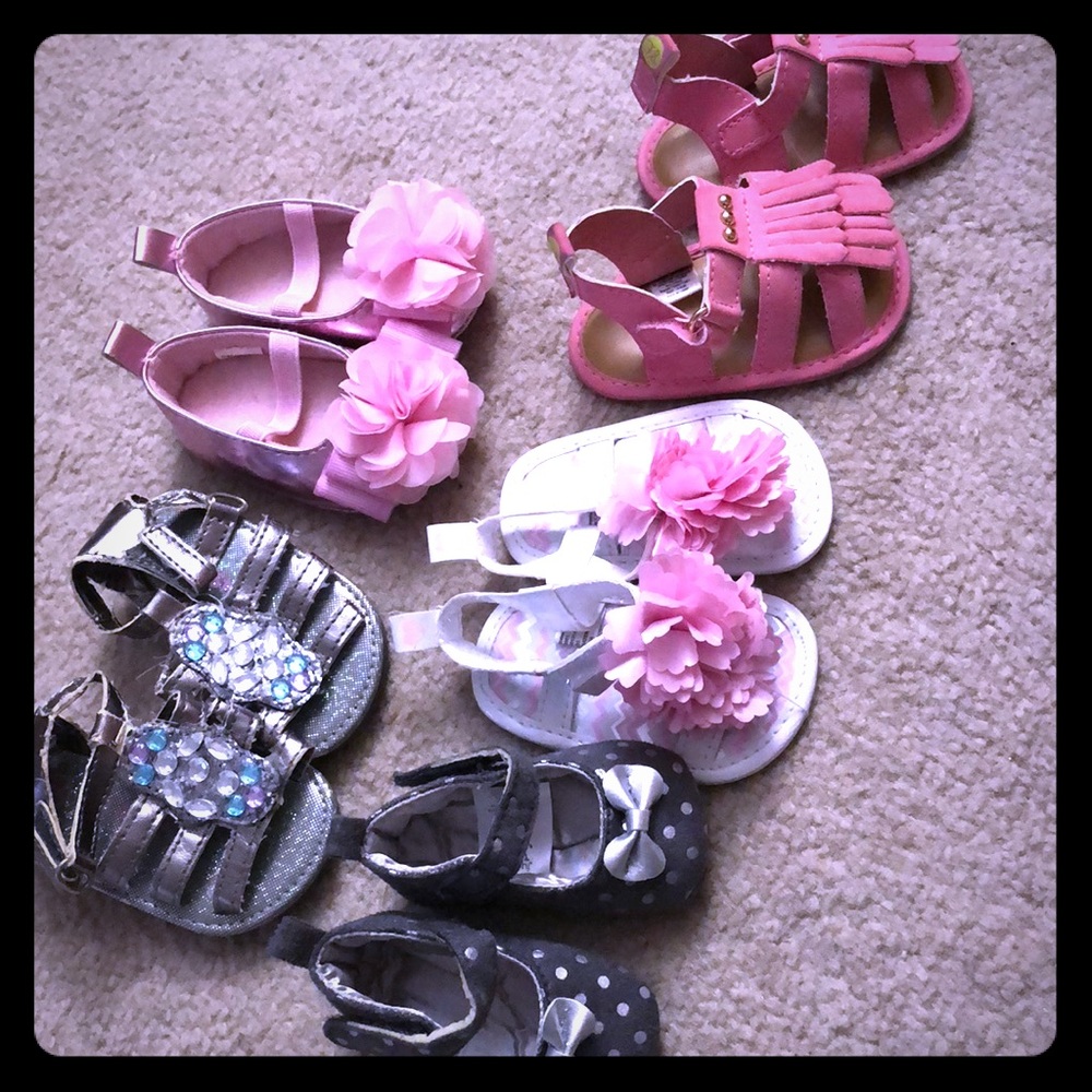 Baby girl shoe lot